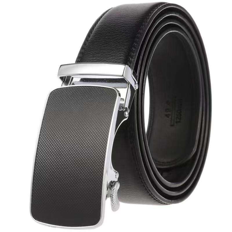 New Design Fashion Business Leisure Men's Belt Alloy Automatic Buckle Suit Belt