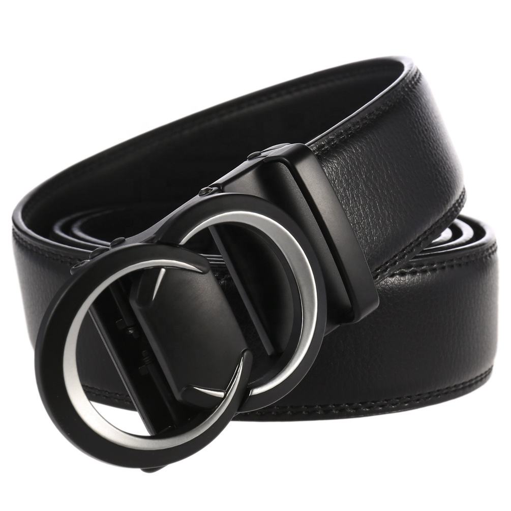 Men's Automatic Buckle Belt Fashion Business Casual Leather Belt Jeans Matching