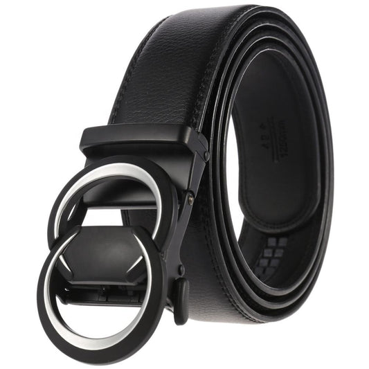 Men's Automatic Buckle Belt Fashion Business Casual Leather Belt Jeans Matching