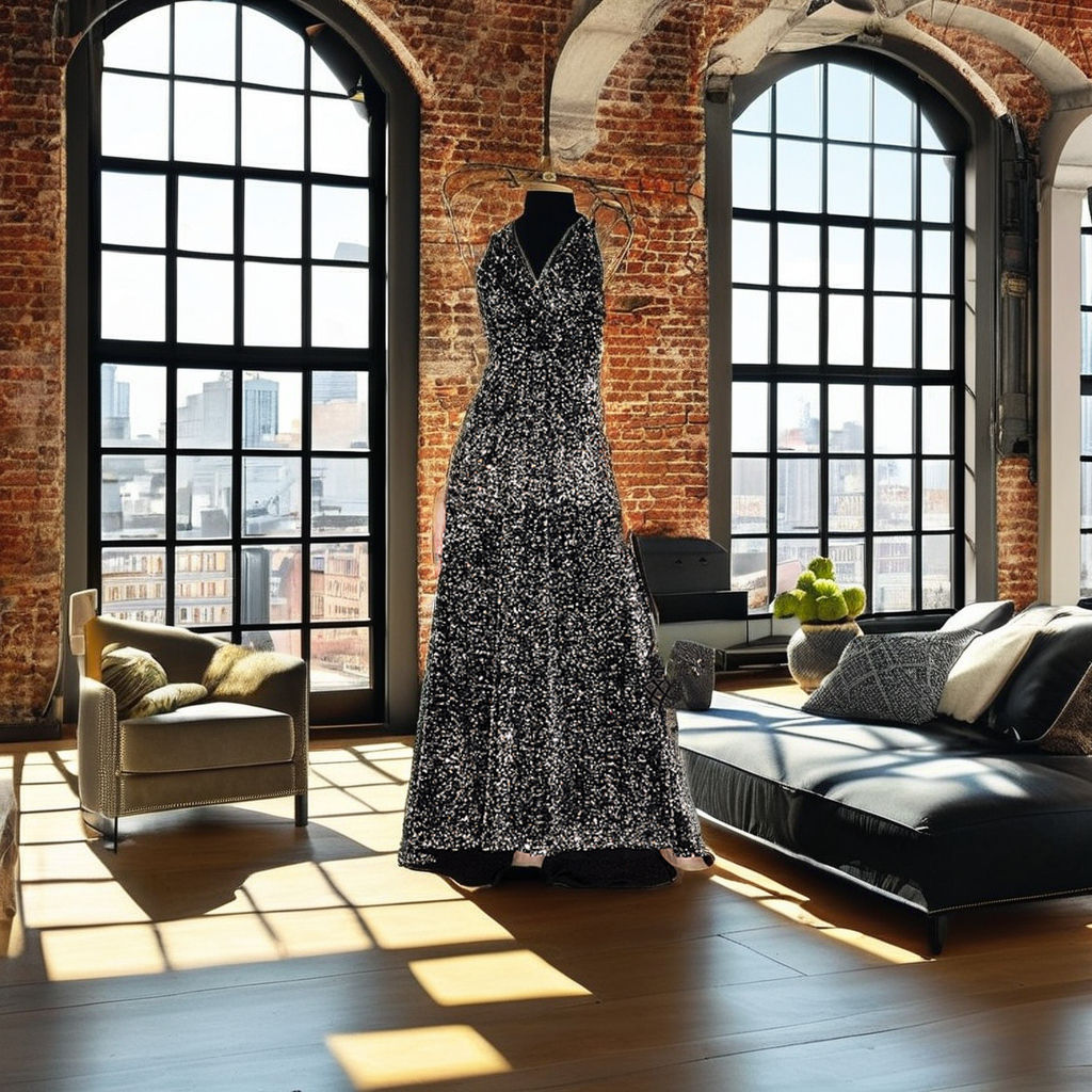 Women's Sweet Style Autumn New Halter Neck Dress Solid Pattern Mini Balloon Dress Sequins Maxi Length Natural for Winter