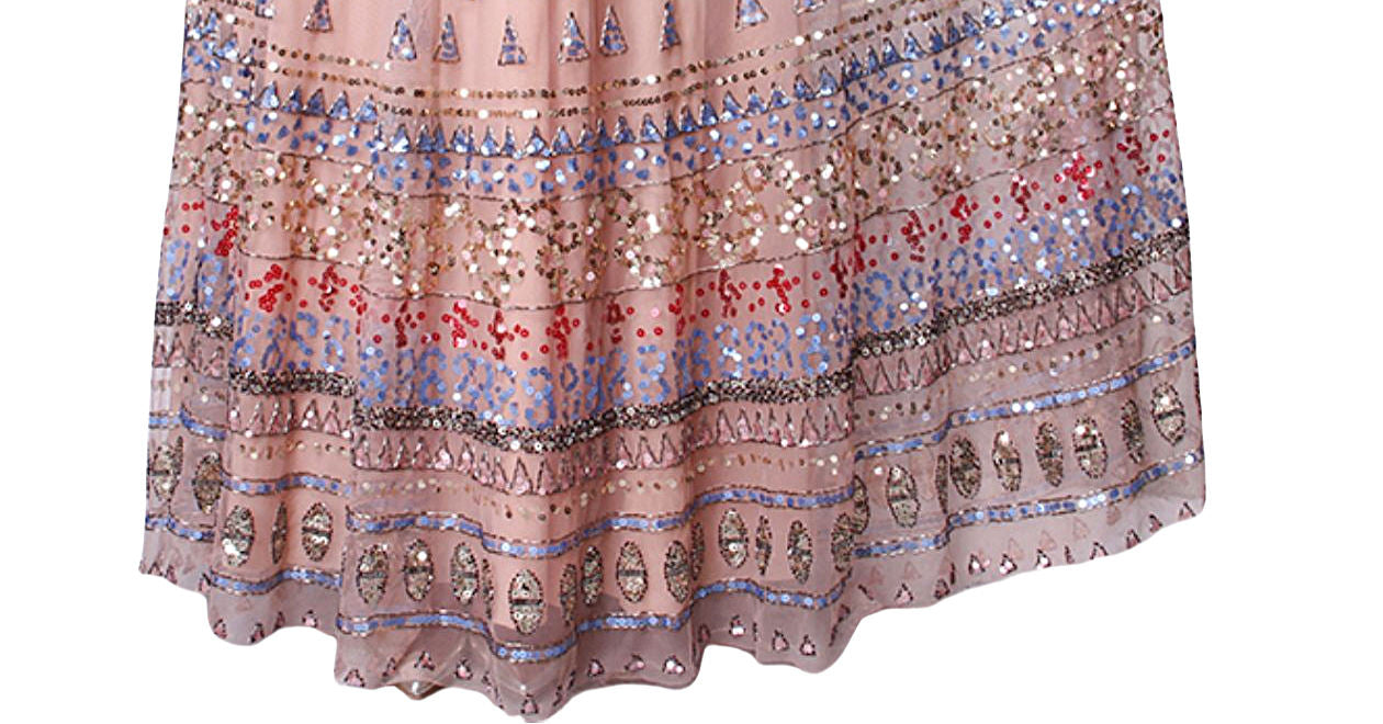 Vintage Style Indian Women's Party Wear Clothing Cotton Lahenga with Embroidered Stone Work Blouse Dupatta for Wedding Wear