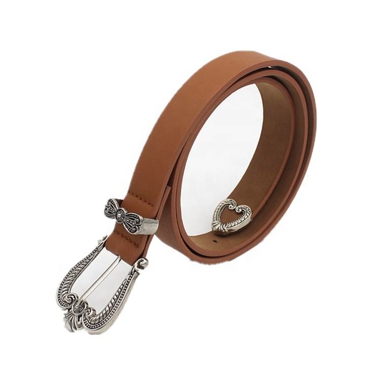 2023 Wholesale Hot Popular Women Belt Alloy Buckle & Pu Leather Personality Belt Soft and Simple Pin Buckle Belt Daily Use