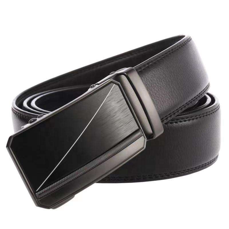 New Design Fashion Business Leisure Men's Belt Alloy Automatic Buckle Suit Belt