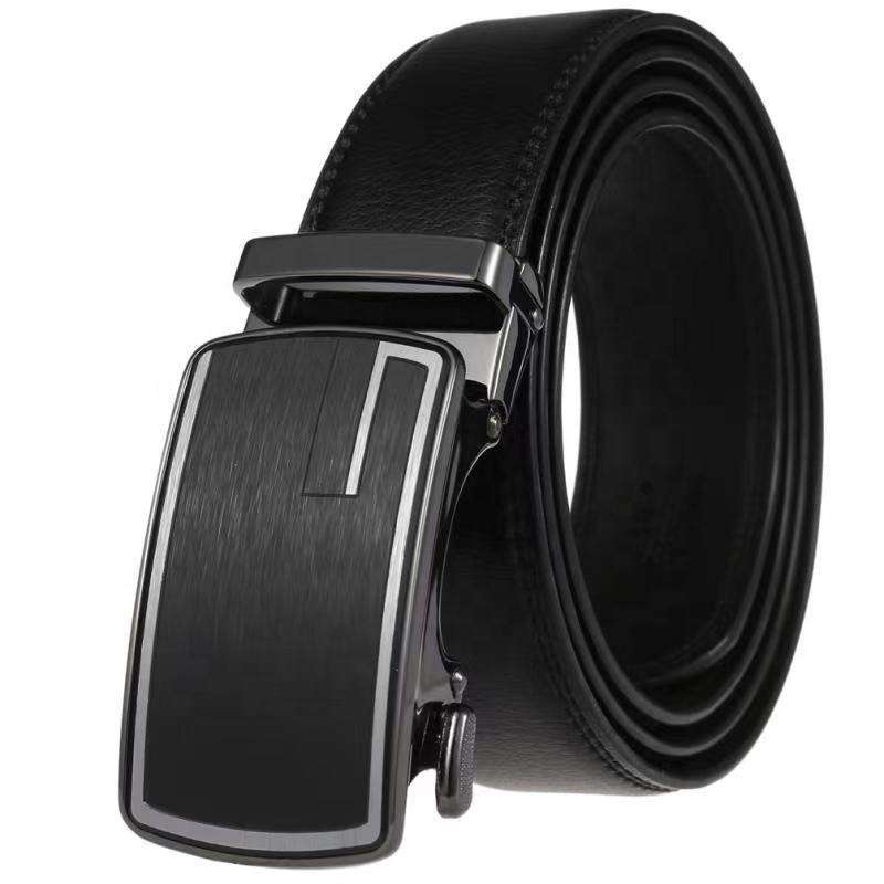 New Design Fashion Business Leisure Men's Belt Alloy Automatic Buckle Suit Belt