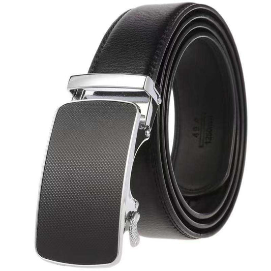 New Design Fashion Business Leisure Men's Belt Alloy Automatic Buckle Suit Belt