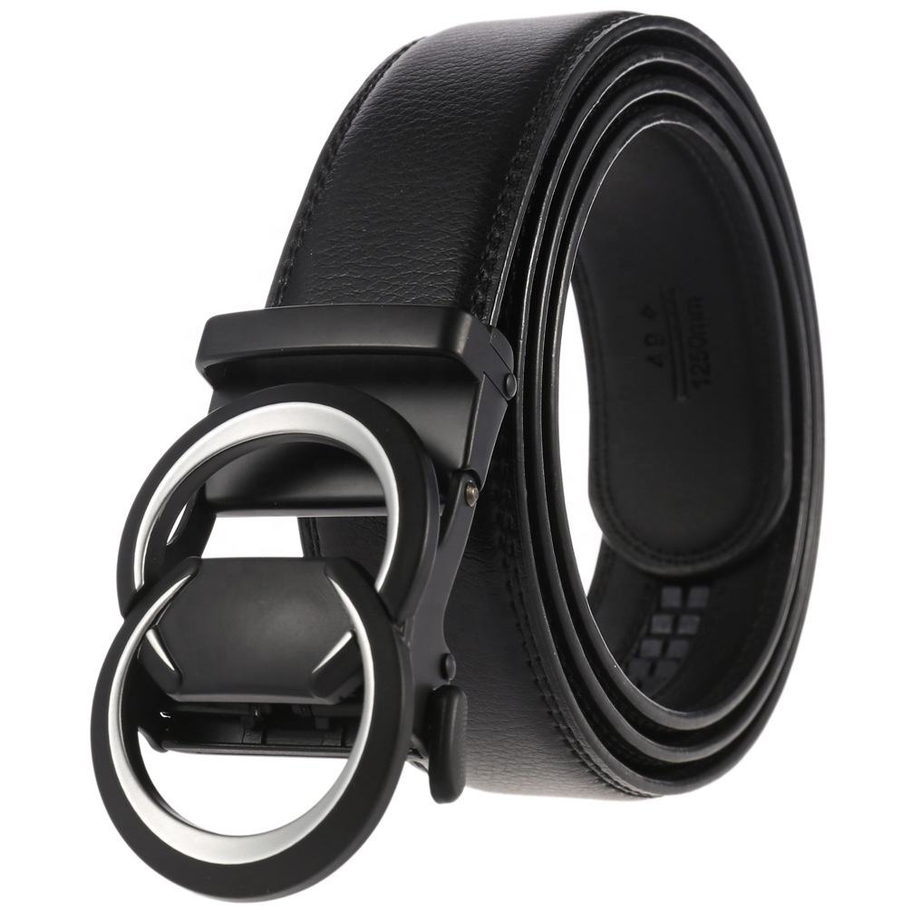 Men's Automatic Buckle Belt Fashion Business Casual Leather Belt Jeans Matching