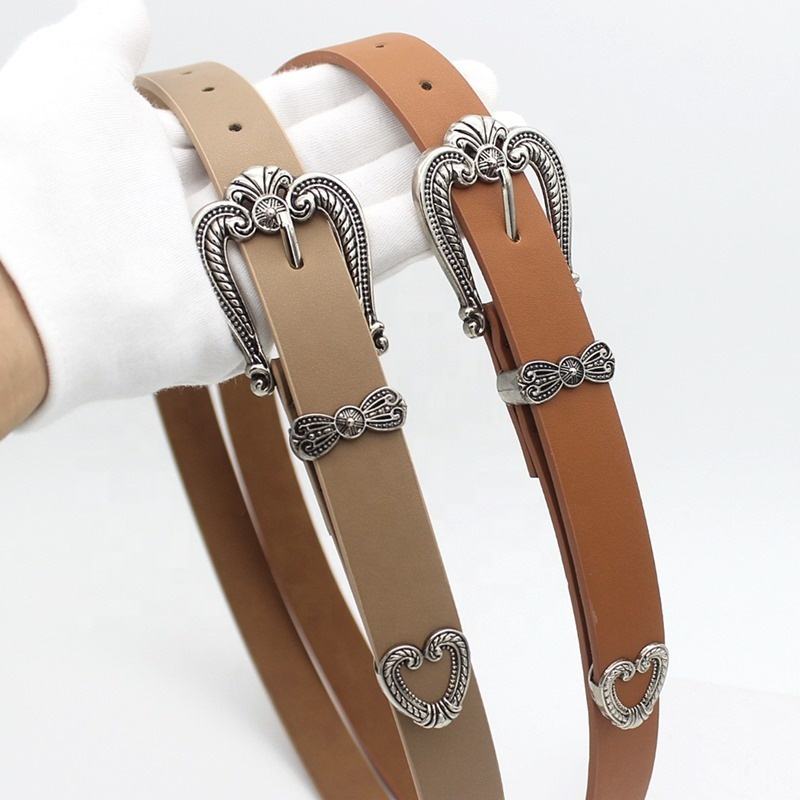 2023 Wholesale Hot Popular Women Belt Alloy Buckle & Pu Leather Personality Belt Soft and Simple Pin Buckle Belt Daily Use