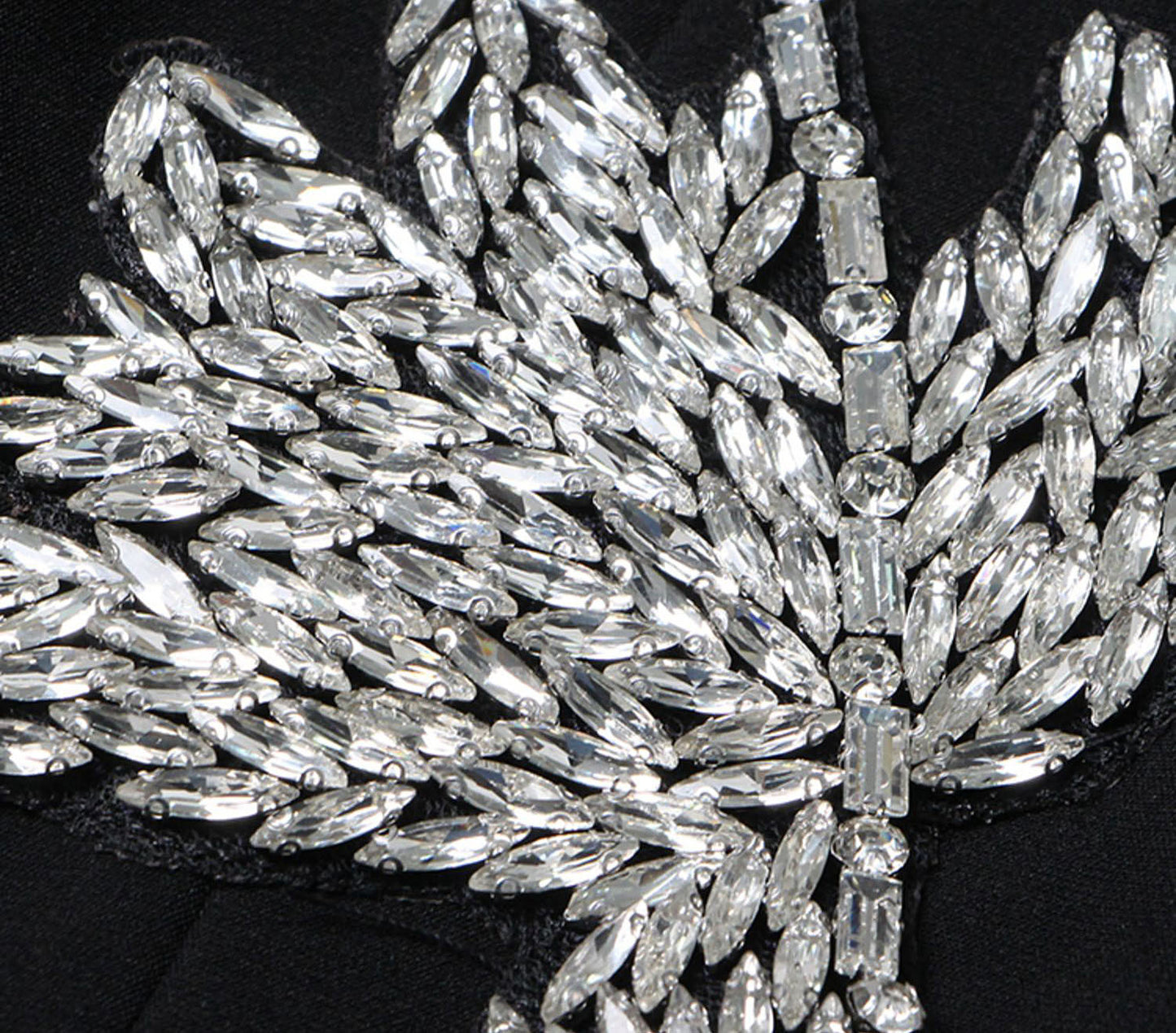 OUDINA Women's Elegant Blazers Wholesale Three-dimensional Beaded Flower Jacket with Button Decoration Solid Pattern Woven Weave