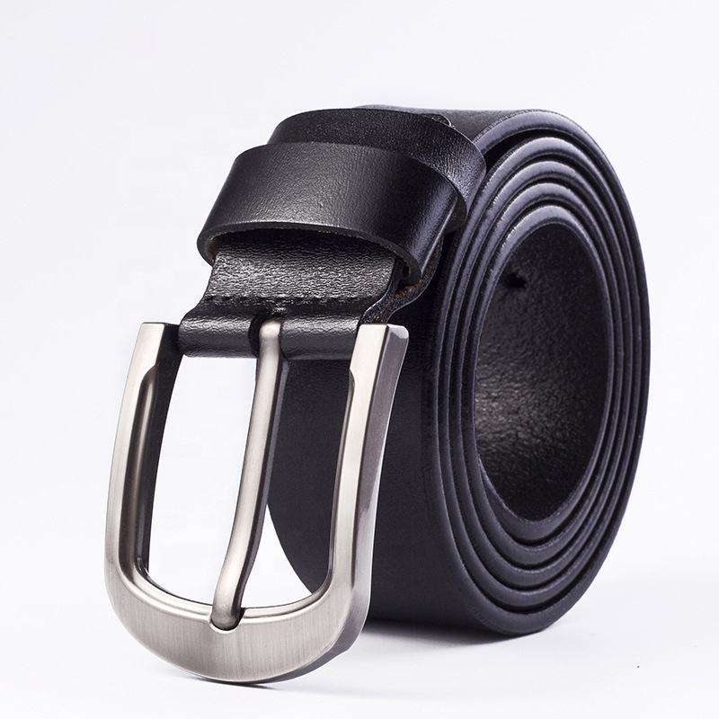 JINCHENG Casual Men's Genuine Trouser Belt Simple and Versatile for Young and Middle Aged Men's Belt